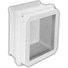 Vynckier RVJB1816W RVJB 18" X 16" Non-Metallic Enclosure, Raised Cover, Bonded Window, 4 Screws