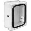 Vynckier VJG1008HWLL1 VJG 10" X 8" Non-Metallic Enclosure, Gasket Window, Hinge, 1 Twist Latch
