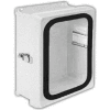Vynckier VJG1008HWPL1 VJG 10" X 8" Non-Metallic Enclosure, Gasket Window, Hinge, 1 Padlockable Latch