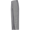 Chef Designs Cook Pants, Black & White Check, Polyester/Cotton, 28" x 36"