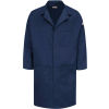 Bulwark&#174; Unisex Concealed Snap Front Lab Coat, Navy, Cotton/Nylon, L