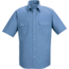 Red Kap® Men's Short Sleeve Deluxe Western Style Shirt Long-XL SC24-SC24LBSSLXL