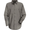 Red Kap® Men's Wrinkle-Resistant Cotton Work Shirt Long Sleeve Regular-4XL Graphite Gray SC30
