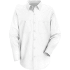 Red Kap® Men's Wrinkle-Resistant Cotton Work Shirt Long Sleeve Regular-S White SC30-SC30WHRGS