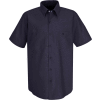 Red Kap® Men's Wrinkle-Resistant Cotton Work Shirt Short Sleeve S Dark Navy SC40-SC40DNSSS