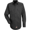 Red Kap® Men's Deluxe Heavyweight Cotton Shirt Long Sleeve Long-XL Charcoal SC70-SC70CHLNXL