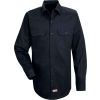 Red Kap® Men's Deluxe Heavyweight Cotton Shirt Long Sleeve Regular-S Dark Navy SC70-SC70DNRGS