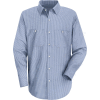 Red Kap® Men's Industrial Stripe Work Shirt Long Sleeve Blue/White Stripe Regular-XL SL10