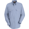 Red Kap® Men's Deluxe Uniform Shirt White/Blue Pin Stripe Long-XL SL50-SL50WBLNXL