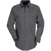 Red Kap® Men's Industrial Work Shirt Long Sleeve Charcoal Regular-L SP14