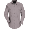Red Kap® Men's Industrial Work Shirt Long Sleeve Gray Long-2XL SP14