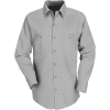 Red Kap® Men's Industrial Work Shirt Long Sleeve Light Gray Long-2XL SP14