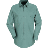 Red Kap® Men's Industrial Work Shirt Long Sleeve Light Green Regular-S SP14