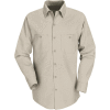 Red Kap® Men's Industrial Work Shirt Long Sleeve Light Tan Long-2XL SP14