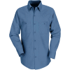 Red Kap® Men's Industrial Work Shirt Long Sleeve Postman Blue Extra Long-XL SP14
