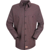 Red Kap® Men's Durastripe Work Shirt Charcoal/Red Twin Stripe Long-3XL SP14-SP14RCLN3XL