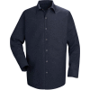 Red Kap® Men's Specialized Pocketless Polyester Work Shirt Long Sleeve Navy Regular-M SP16
