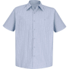 Red Kap® Men's Industrial Stripe Work Shirt Short Sleeve Light Blue/Navy Stripe M SP20