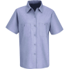 Red Kap® Women's Industrial Work Shirt Short Sleeve Light Blue XL SP23