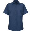Red Kap® Women's Industrial Work Shirt Short Sleeve Navy XL SP23