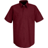 Red Kap® Men's Industrial Work Shirt Short Sleeve Burgundy 3XL SP24