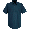 Red Kap® Men's Industrial Work Shirt Short Sleeve Dark Blue 3XL SP24