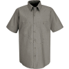 Red Kap® Men's Industrial Work Shirt Short Sleeve Gray Long-4XL SP24