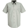 Red Kap® Men's Industrial Work Shirt Short Sleeve Light Gray L SP24