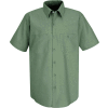 Red Kap® Men's Industrial Work Shirt Short Sleeve Light Green M SP24