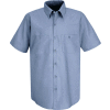 Red Kap® Men's Industrial Work Shirt Short Sleeve Petrol Blue Long-M SP24