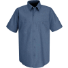 Red Kap® Men's Industrial Work Shirt Short Sleeve Postman Blue 2XL SP24