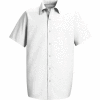 Red Kap® Men's Specialized Pocketless Polyester Work Shirt Short Sleeve White Long-4XL SP26
