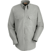 Red Kap® Men's Solid Dress Uniform Shirt Long Sleeve Light Gray M-345 SP50