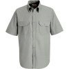 Red Kap® Men's Solid Dress Uniform Shirt Short Sleeve Light Gray L SP60