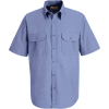 Red Kap® Men's Solid Dress Uniform Shirt Short Sleeve Petrol Blue 3XL SP60