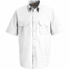 Red Kap® Men's Solid Dress Uniform Shirt Short Sleeve White S SP60