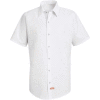 Red Kap® Men's Specialized Pocketless Polyester Work Shirt Short Sleeve White 3XL SS26