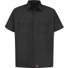 Red Kap® Men's Utility Uniform Shirt Short Sleeve Black M ST62