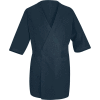 Red Kap® Collarless Butcher Wrap W/Exterior Pockets, Navy, Polyester/Combed Cotton, L