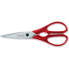 Utility Shear, 4" with Bottle Opener, Red Polyproylene Handle