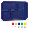 Vollrath® Traex Polypropylene School Compartment Trays, 2015-02, Right Hand Tray, Red - Pkg Qty 24