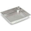 Vollrath® Super Pan V Perforated Pan, 30123, 2-1/2" Depth, 2/3 Pan Size - Pkg Qty 6