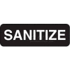 Vollrath, Sanitize Sign, 4519, 3" X 9"