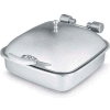 Vollrath, Intrigue Square 6 Quart Induction Chafer, 46132, W/ Stainless Steel Food Pan, Solid Top