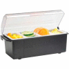 Vollrath, Traex Plastic Condiment Dispenser W/ Standard Lid, 4741-06, Black, Pint Insert Size