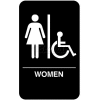 Vollrath® Women/Accessible Braille Symbol Sign, 5630, 6" X 9"