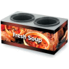 Vollrath® Cayenne® 7203003, Twin Well 7 Qt. Soup Merchandisers - Base Country Kitchen