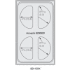 Vollrath® Miramar™ Night Sky Single Template - Four 1/2 Ovals