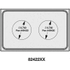 Vollrath, Miramar Cookware Single Size Template, 8242216, Two Small Round, Stainless, Satin Edge