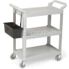 Vollrath® Multi-Purpose Plastic Carts, 97004, Gray, 300 Lb. Capacity, 33" X 16-13/16" X 37"